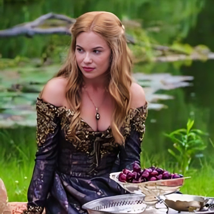 Celina Sinden from a scene in the fantasy drama series "Reign."